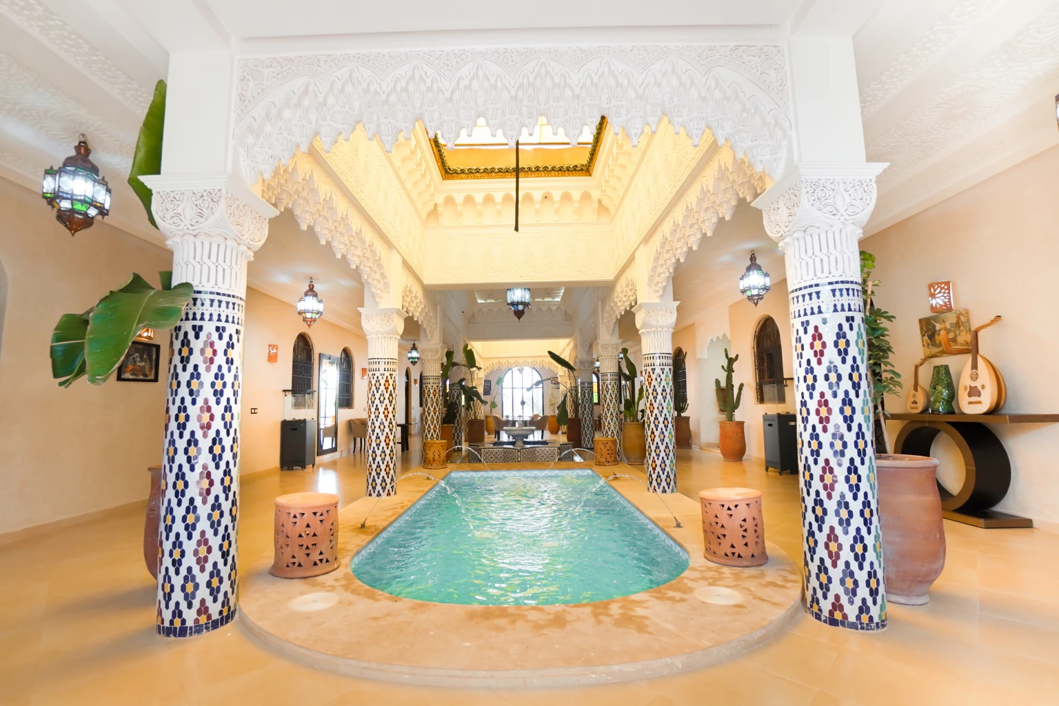 A guest room at Palais Zoya